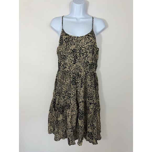 NWT Vero Moda Animal Print Cami Mini Dress M (EcoVero, Adjustable, Lined) - Picture 1 of 9